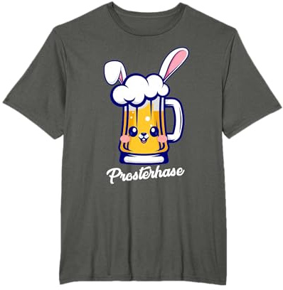 Prosterhase Lustig Ostern Sauf Bier Hase Frau Männer Herren T-Shirt