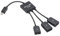 3 en 1 Micro USB vers 2 OTG 3 ports HUB Répartiteur de câble Micro-USB Type-C Adaptateur convertisseur pour tablette, ordinateur, souris, clavier, ordinateur portable, station d'accueil avec moniteur