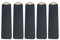 Kingshion 5 Pack Fan Blade Covers Suitable for Most Ceiling Fan Blades- Fits fan blades 5-6 wide, 19.5-22 long (Black)