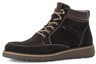 Pius Gabor Herren Boots,Schnürschuhe,recyceltes Futter, Wechselfußbett,Reißverschluss,Sneaker,Halbschuhe,dk.Coffee/Mocca,46 EU / 11 UK