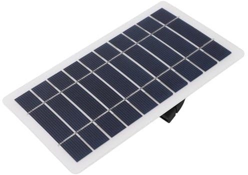 Dilwe Panneau Solaire USB 5W, Chargeur de Panneau Solaire en Silicium Haute efficacité pour Ordinateur Portable, Radio, Téléphone Portable