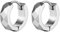 Creolen Edelstahl, Creolen Herren Silber 4X9mm Reifen Ohrringe Damen 9 x 4 mm