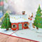 Hierein Pop Up Weihnachtskarte, Schneehaus Weihnachtsgrußkarte 3d Urlaub Überraschung Weihnachtsgeschenke Weihnachtskarten mit Umschlag, Weihnachten Karte für Mama, Frau Freundin, Geschenken Kinder