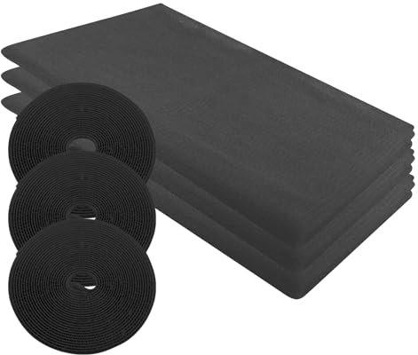 AUMAYCO 3 Packs Fly Screens for Windows, 130cm x 150cm DIY Self-Adhesive Anti-Mosquito Net for Window, Insect Mesh Window Fly Screen with 3 Rolls Hook Sticky Tape, Removable and Washable - Black
