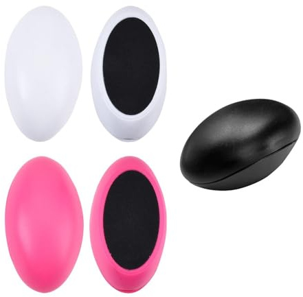 3-Piece Egg-Shaped Foot Files, Exfoliating Foot Rub, Manual Foot Scrub, Portable Foot Scrub, Reversible Pedicure Tool, Washable, Reusable Foot File