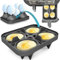 1 pocheuse et cuiseur à œufs ZauberFry 2 en 1 compatible avec les friteuses à air chaud Ninja AF400EU, AF451EU, AF500DE et SL400EU - Accessoires de qualité alimentaire et résistant à la température