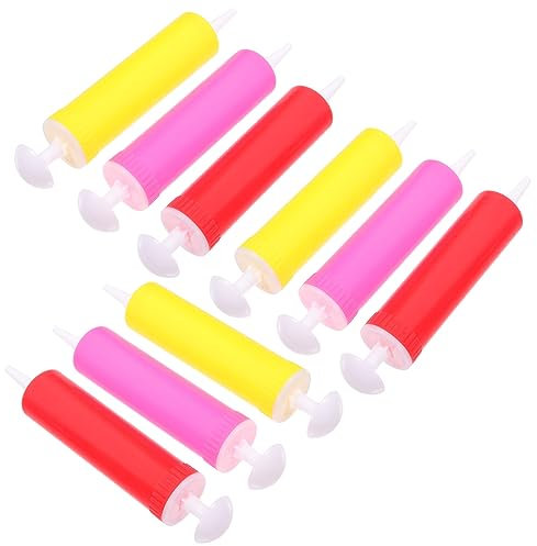 HAWILLOSCH 10piezas Inflador De Globos De Bomba De Aire Portátil Inflador Manual Versátil Para Fiestas