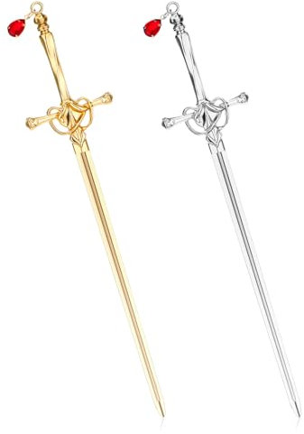 2 Stück Lesezeichen Schwert, Bookmark Retro Kommt mit Edelsteinanhänger,Mini Schwert Lesezeichen Retro Lesezeichen Personalisierte Bookmark für Leseliebhaber Vintage Lesezeichen für Frauen Männer