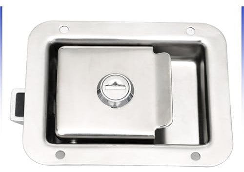 304 Stainless Steel Folding T Handle Tool Box Drawers Storage Truck Canopy Trailer Locks Paddle Handle Canopy Lock 1Pcs