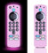 Silikon-Schutzhülle für Stick TV Fernbedienung Glow in The Dark, Remote Cover für Stick TV 4K Max 3. Gen Fernbedienung (Leuchtendes Pink) -【 2 Pack】