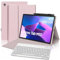 FOGARI Tastiera per Lenovo Tab M10 (3rd Gen) 10.1 2022, tastiera AZERTY francese Bluetooth senza FI, intelligente custodia per Lenovo Tab M10 3a generazione 10.1 TB328FU/XU, Rosa