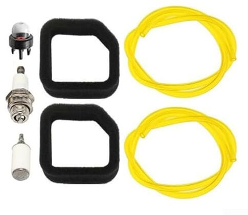 Kit completo filtro aria per decespugliatori e soffianti inclusi filtri carburante e linee