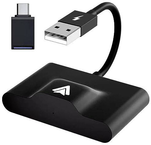 Auto -Car -Adapter, Effiziente und Schadensreduzierung, die mit IOS 11+ Kompatibel Ist, mit USB Bis Zum Typ -C -Adapter (Black)