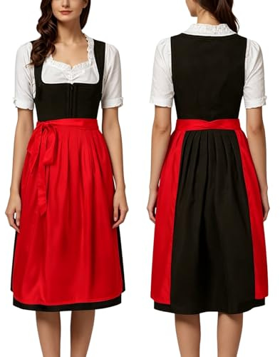 Generisch Dirndlschürzen Einzeln 60-70 cm Schürze Damen Oktoberfest Dirndl Accessoires Dirndlschürze Lang Trachtenrock Lange Trachtenschürze Bayrische Geschenke Für Frauen Trachtenmode