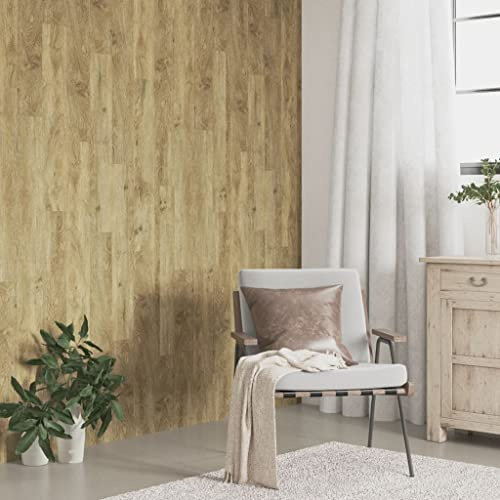 Wandpanele Deckenverkleidung,Wandpaneele Holzoptik Braun PVC 4,12 m²,Zimmer Deko für Küche, Balkon, Schlafzimmer, Wohnzimmer