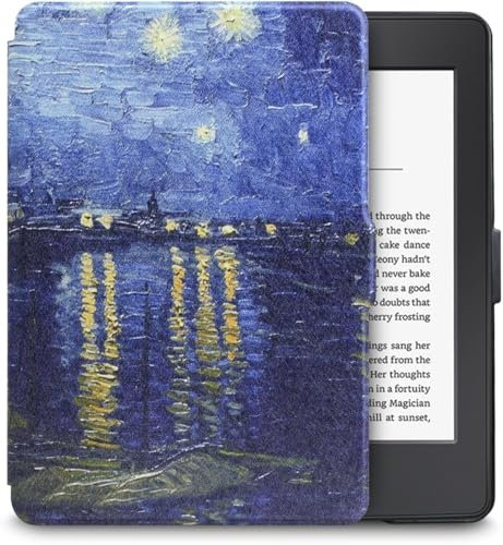 WALNEW Case for Kindle Paperwhite 5th/6th Generation, Ultra Light &Thinnest Premium Slim Cover for Amazon Kindle Paperwhite 2012/2013/2015 with Magnetic Auto Sleep/Wake Function (Blue Night)