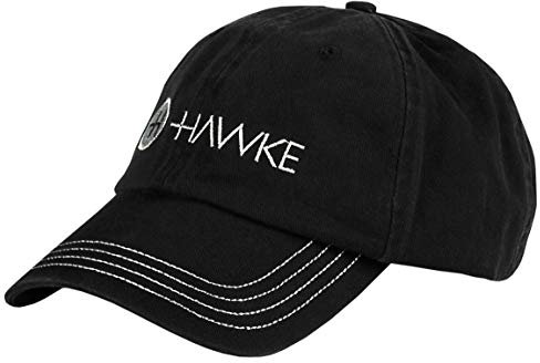 Hawke ~ Black & Grey Distressed Cap Hat