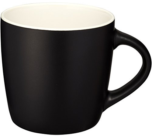 Bullet Riviera Ceramic Mug (11 x 8.4 x 8.8 cm) (Solid Black/White)