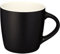 Bullet Riviera Ceramic Mug (11 x 8.4 x 8.8 cm) (Solid Black/White)
