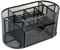 Oxbridge Multi-Functional Black Metal Mesh Desk Tidy Organiser - Home or Office Desktop Storage Caddy.