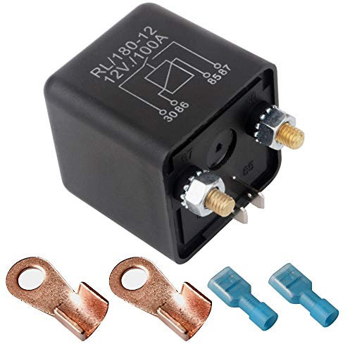 Gebildet 1Stück RL/180-12 Batterie Trennrelais Relais, 4-Polig 12VDC/100A Spitzenlast Für Pkw LKW Kfz Auto Boot Camping Wohn, mit 2Pin Footprint + 2 Anschluss