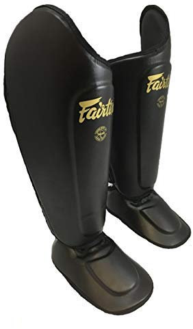 Fairtex Negro Definitivo Muay Thai Espinilleras - Negro, L