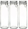 Argon Tableware Verre Spaghetti Jars - Nourriture Vintage Preserving Container - Couvercle Clip - 2 litres - Joint Blanc - Lot de 3