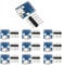 WayinTop 10 Stücke Micro USB zu DIP Adapter Board 5 Pin 2.54mm Pitch 5V Breakout Konverter Modul für DIY USB Netzteil Steckbrett