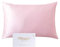 Ethlomoer Kissenbezug aus natürlicher Reiner Seide für Haar und Haut, beidseitig 19 Momme, 600 Fadenzahl, Design mit verstecktem Reißverschluss, 1 Stück 40x80cm Pink