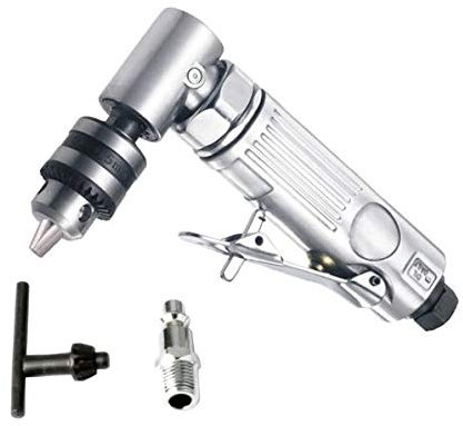 MIRSTORE Trapano Pneumatico ANGOLARE con MANDRINO A CREMAGLIERA 0,6-6 mm per COMPRESSORE