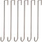 Hotop 15 Inch Wreath Hangers for Front Door Wreath Doors Hangers Steel Material Clothes Towel Hooks Holder over the Door Hanger Hooks for Christmas Halloween Front Decorations(Bronzed,6 Pieces)