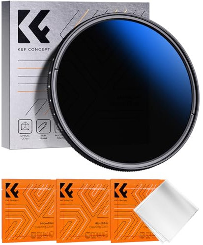 K&F Concept Nano K-Serie ND Filter 55mm Variabler Graufilter ND2-ND2000 (1-11 Blendenstufen)