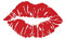 inking house Set of 2 X Lips Iron on Screen print Fabric Applique machine washable transfer kiss