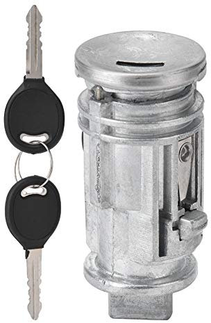 Cerradura de encendido, encendido de coche, 2 llaves, cilindro de bloqueo de interruptor, hierro + Material de aluminio apto para 703719C