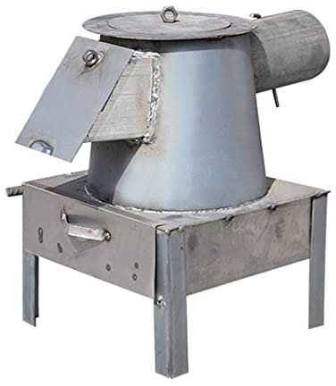 YYUINU Hornillo de carbón de Hierro Fundido, Horno de leña, Horno de Cocina sin Humo, de Hierro Fundido, Cocina Multiusos para Camping, para Tiendas de campaña, Interiores, Villa, Refugio A