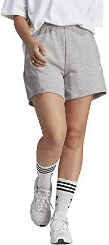 adidas Originals Damen Adicolor Essentials French Terry Shorts, Mittelgrau meliert, X-Klein