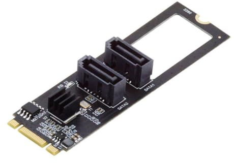 ChenYang M.2 NGFF Key B+M to SATA 3.0 6Gbps Adapter Converter Hard Drive Extension Card JMB582 2280