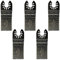 Pack of 5 x 34mm Wide Coarse Oscillating Multi Tool Blades/Wood Cutter Saw Blades Set Compatible with Dremel Fein Multimaster Makita Stanley Worx Dewalt Multi Tool Etc Oscillating Multitool Blade