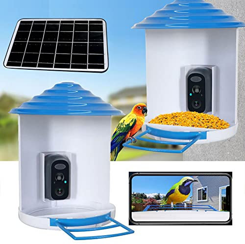 SPORTARC Smart Vogelhaus, Automatische Vogelvideoaufnahme & Push Motion Benachrichtigung, WiFi Vogelkamera, Vogelbeobachtungskamera mit APP