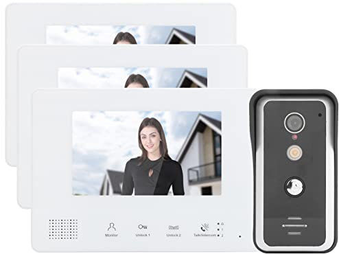 2-Wire System Video Doorbell Kit Intercom System Clear Night Home Intercom Integrated Multi‑Function and Simple Operation