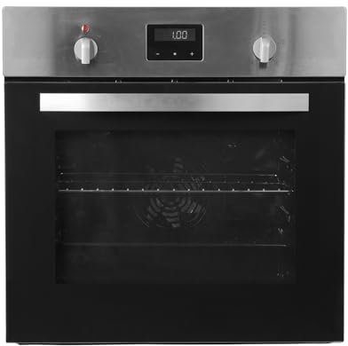 SIA Single Electric Fan Oven In Stainless Steel, 60cm FSOC59X, Digital Display and Digital Timer True Fan Oven, ActivEnamel interior, Energy Class A, 5 Year Parts & 2 Years Labour Guarantee