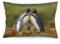 NIBABA Kissenbezüge, niedliches Pinguin-Paar, küssen sich gegenseitig, dekorative Kissenbezüge, 40 x 60 cm, weiches Polyester, quadratisch, 1 Stück