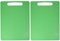 Chef Aid Large Green Poly Chopping Board, Multipurpose Anti-Slip Surface, Easy Clean and Dishwasher Safe with Handle, 40 x 30cm, Other Colour Options Available (Pack of 2)