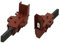 FIGEVIDA 1 COPPIA SPAZZOLE CON CARBONCINI PER MOTORE COMPATIBILE PER LAVATRICE ARISTON INDESIT