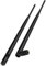 Antenne WiFi 5dBi Externe RP-SMA mâle Double-Bande 2.4GHz/5.8GHz, Gain élevé et Couverture Omnidirectionnelle, pour Carte/Routeur WiFi 5/6/6E/7 et appareils IoT (Pack de 2)
