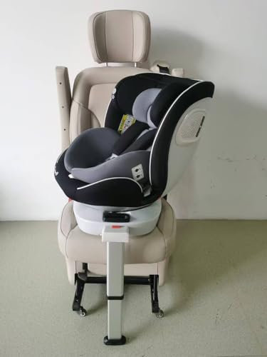 Fourward Baby Autositz Kindersitz 360°drehbar mit ISOFIX+Stützfuß – ECE R129 Zertifiziert, 30% höhere Stabilität im Seitenaufprall,0-150 cm / 0-12 Year, 5-Punkt-Sicherheitsgurt