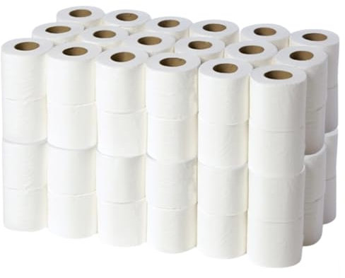 144 Rolls 2Ply Toilet Rolls Quilted Embossed Paper Luxury Tissue Roll Bulk