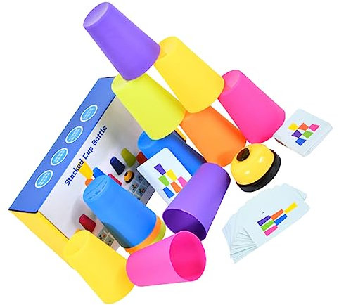 PHENOFICE 1 Set Battle Cup Spiel Kinder Lernspielzeug Sortieren Stapelspielzeug Kinder Stapelbecher Spielzeug Kleinkind Stapelspielzeug Lernspielzeug Für Kleinkinder Lernspielzeug
