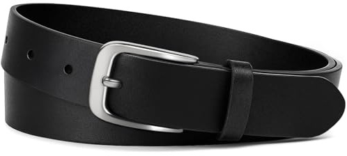 J.Fée Gürtel Herren Leder Herrengürtel Ledergürtel Herren Schwarz,Gürtel Damen Leder Damengürtel Ledergürtel Damen Schwarz 125CM