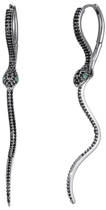 EVER FAITH Halloween Ohrringe für Damen Halloween Party | Vintage Art Deco Spider lange Ohrstecker